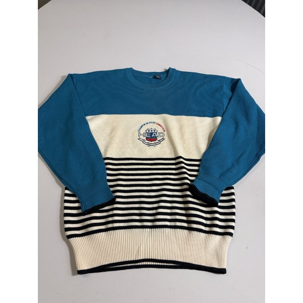 Vintage HEAD Champion de Haute Competition Wool Sweater Size Large